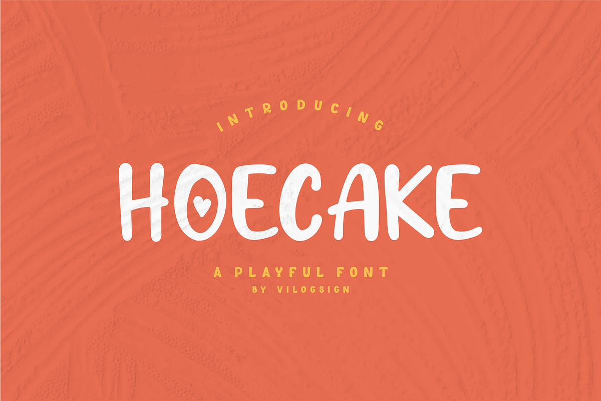 Hoecake a Playful Display Font, a Sans Serif Font by Vilogsign (Photo 1 of 8)