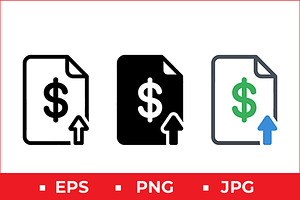 Finance Growth Icons, a Solid Icon by Artonix