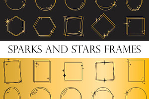 Sparks and stars frames, an Object Graphic by Tati_Kli