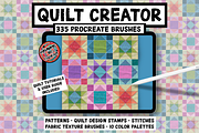 Procreate Quilt Creator Brush Set, a Brush Add-On by AlwaysBeColoring (Thumbnail 1 of 12)