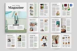 Magazine Template, a Magazine Template by Leaflove