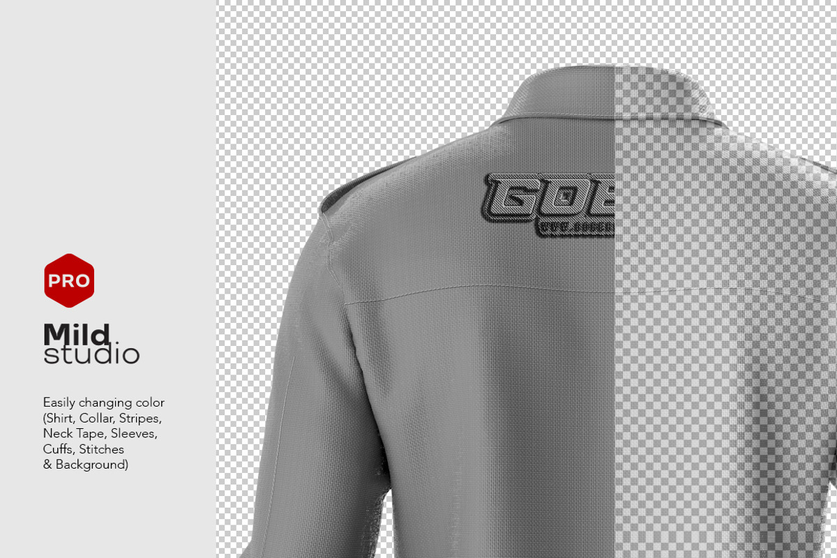 Tactical Dress Shirt V.03 Mockup, a Shirt Mockup by Mildstudio (Photo 3 of 3)