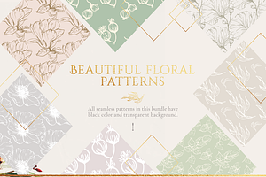 BUNDLE!!! 100 Floral Patterns!