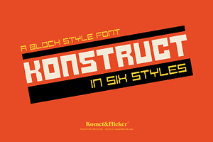 KONSTRUCT - A Block Style Font