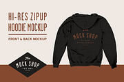 TMS Pro: Zipup Hoodie, a Shirt Mockup by The Mock Shop (Thumbnail 2 of 3)