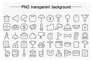 Web User Interface Icons Set, an Outline Icon by Designfour (Thumbnail 3 of 7)