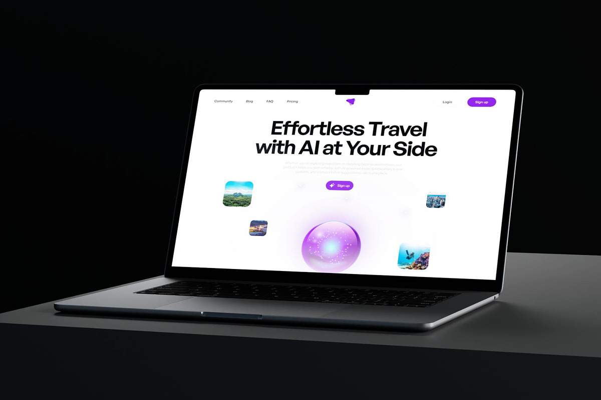 Travelick AI Travelel Website UI KIT, an UI Kit Template by Creative Perspective (Photo 3 of 7)