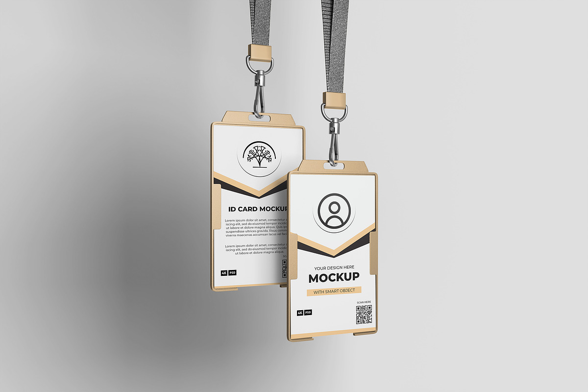 Id Card Mockup, an Advertising Mockup by Artlogs x Modaldesain (Photo 1 of 4)