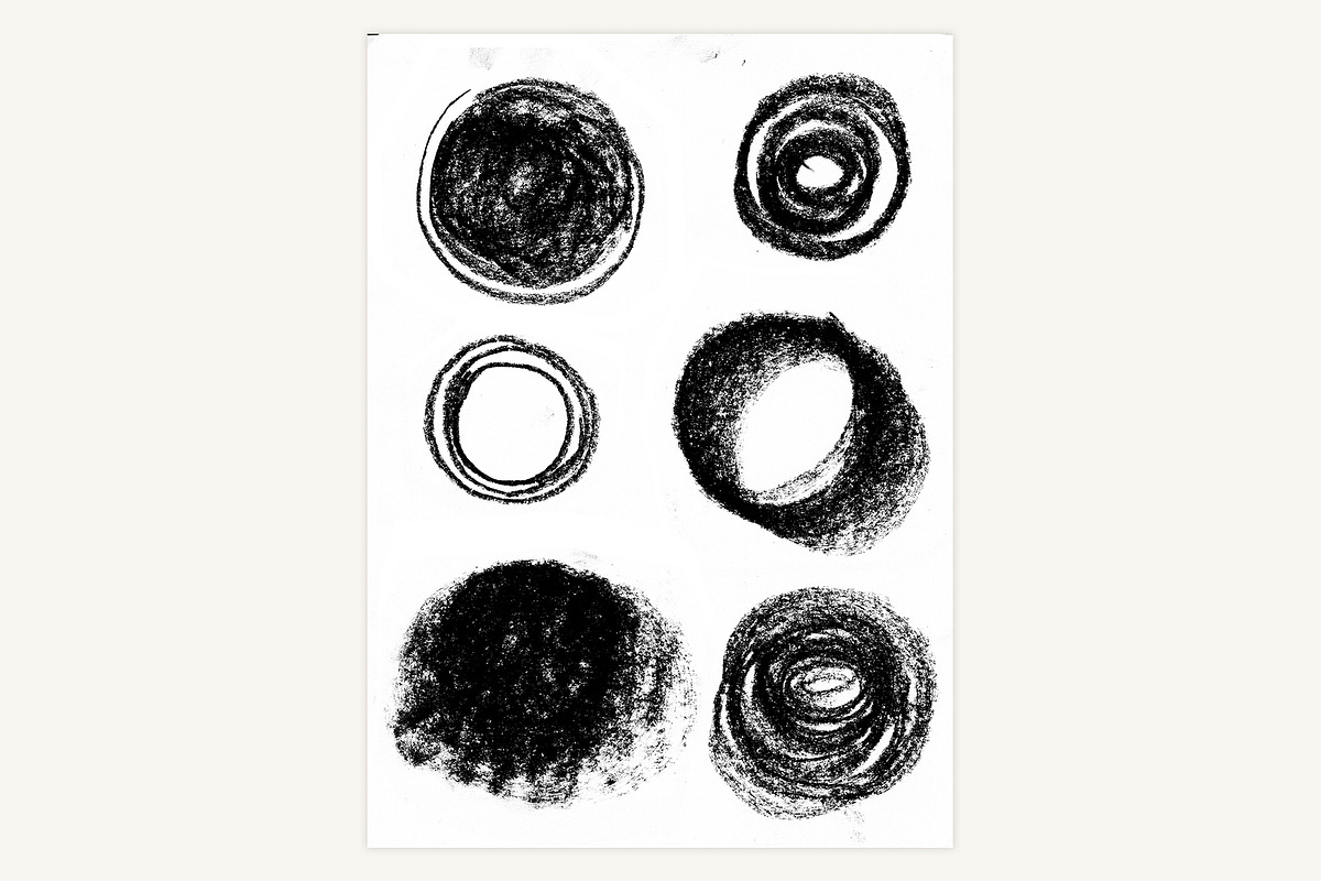 33 Charcoal hand painted elements, a Texture Graphic by My watercolor shop (Photo 6 of 8)
