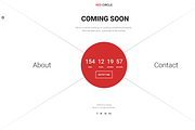 Red Circle - Coming Soon HTML Templ., a HTML Template by NetGon_Tech's Shop (Thumbnail 2 of 6)