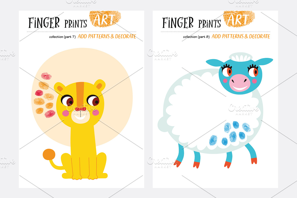 Finger prints ART (part 5), an Animal Illustration by Alena Razumova (Photo 5 of 11)