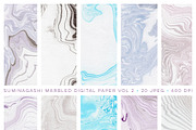 Marbled Paper Textures Digital, a Texture Graphic by By Lef (Thumbnail 3 of 4)