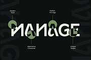 Bangel - Modern Display Logo Font, a Sans Serif Font by Sensatype (Thumbnail 10 of 15)