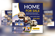 Real Estate House Sale Poster, a Social Media Template by Mr. Temp Studio (Thumbnail 1 of 2)