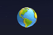 Low Poly Earth, an Environmental 3D Model by CreativeeArt (Thumbnail 3 of 12)