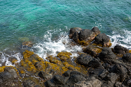 Rocky Tropical Coast, a Background Photo by Clinton Weaver