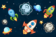 Asteroids Game Pack, a Graphic by AhNinniah (Thumbnail 1 of 2)