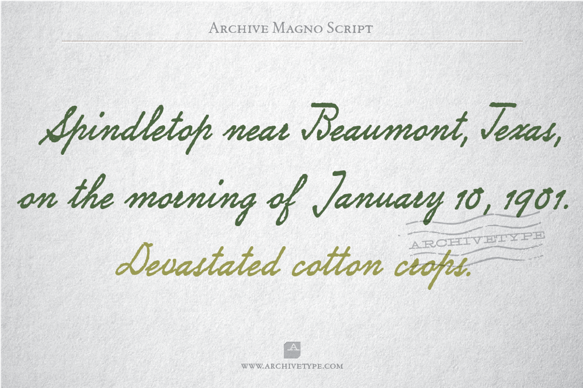 Archive Magno Script preview 2