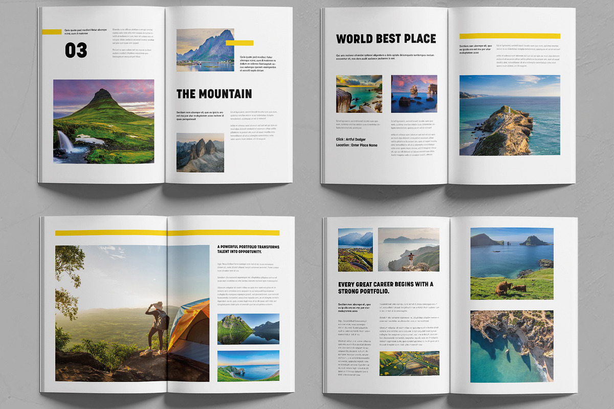 Portfolio Photography Book Template, a Brochure Template by MightyDesign (Photo 3 of 6)