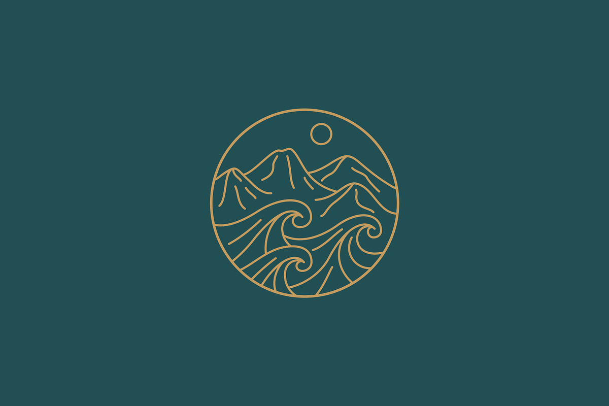 Mountain Wave Sun Abstract Logo, a Branding & Logo Template by Signatoro (Photo 3 of 3)