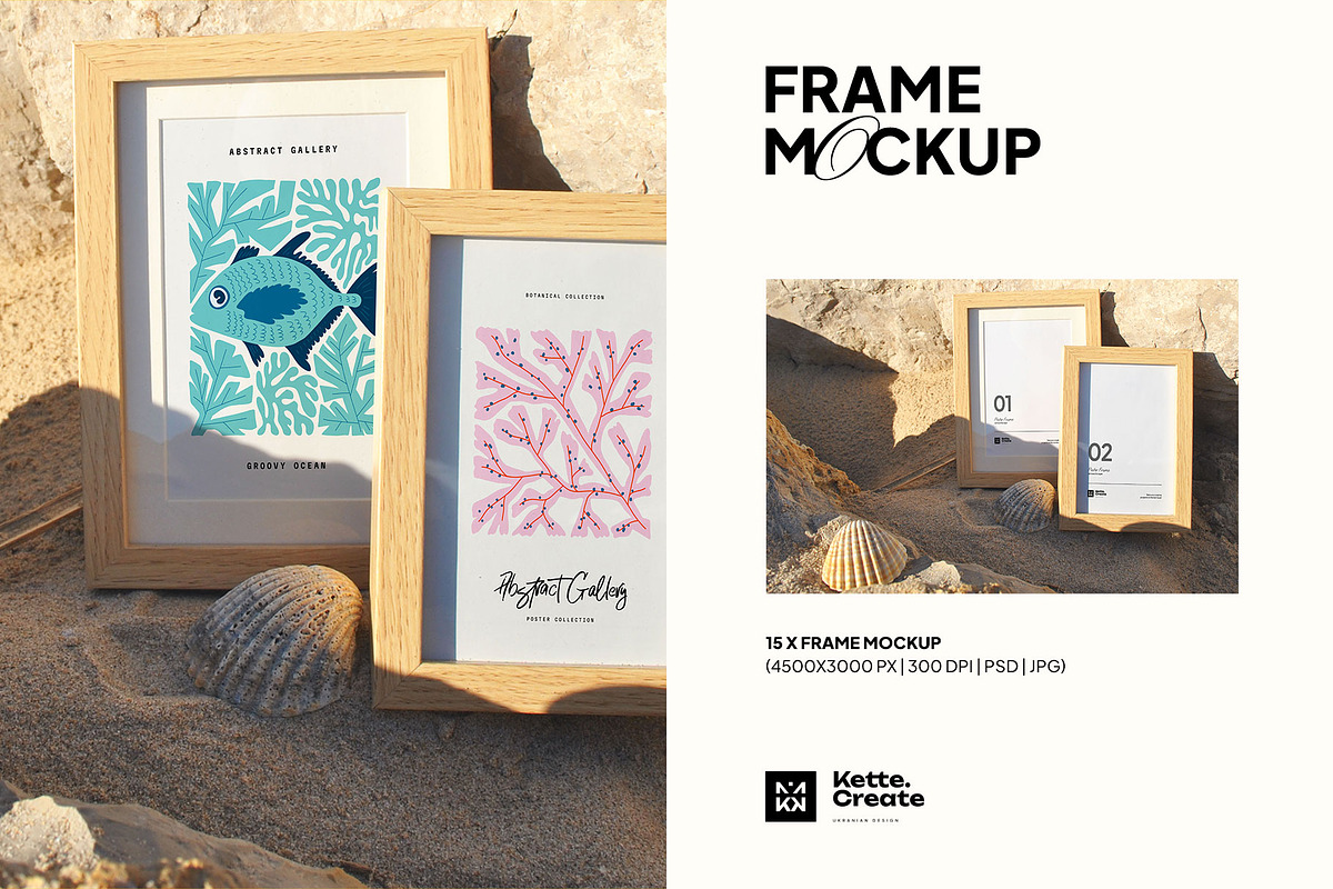 Ocean Sand | Frame Mockup, a Household Mockup by KetteCreate (Photo 10 of 16)