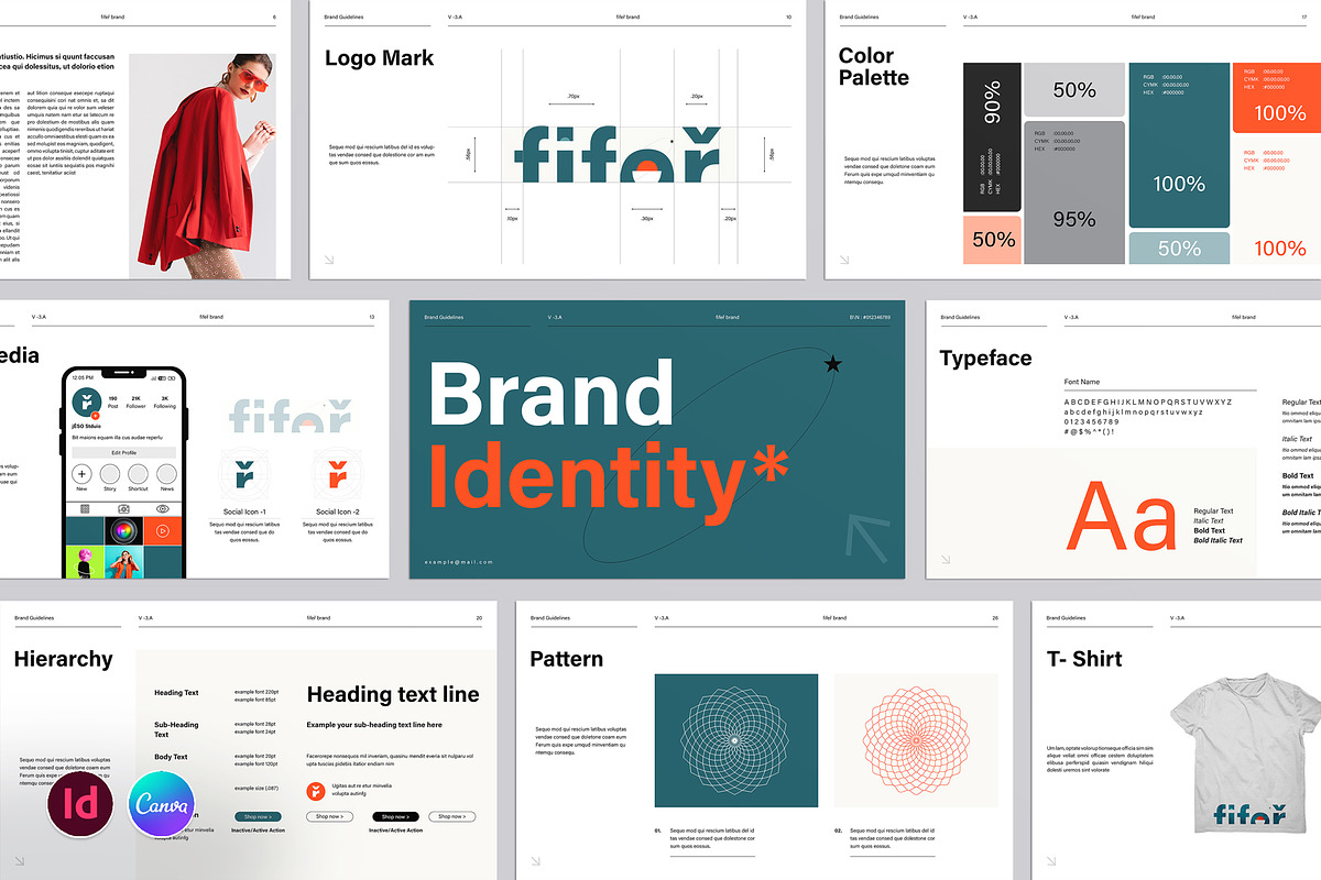Brand Identity Guidelines Template, a Presentation Template by TemplatesForest (Photo 1 of 8)