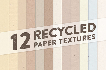 12 Recycled Paper Textures