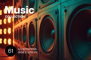 Music. Collection, a Decorative Illustration by Handmadefont