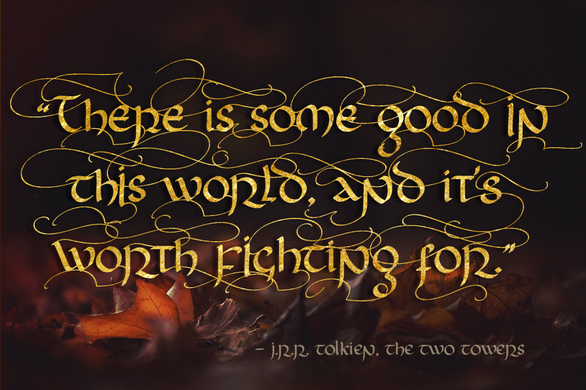 Rivendell. The full of magic font. preview 2