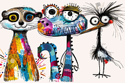 Doodle Cartoon African Animals, an Animal Illustration by PrintHaven Designs (Thumbnail 9 of 10)