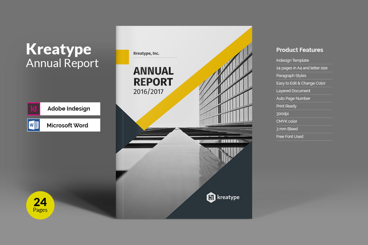 Kreatype Annual Report, a Brochure Template by Kreatype Studio (Photo 1 of 16)
