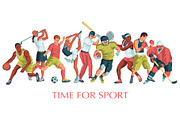 Sports vector illustrations set, a Person Illustration by LisaKolbasa (Thumbnail 13 of 19)