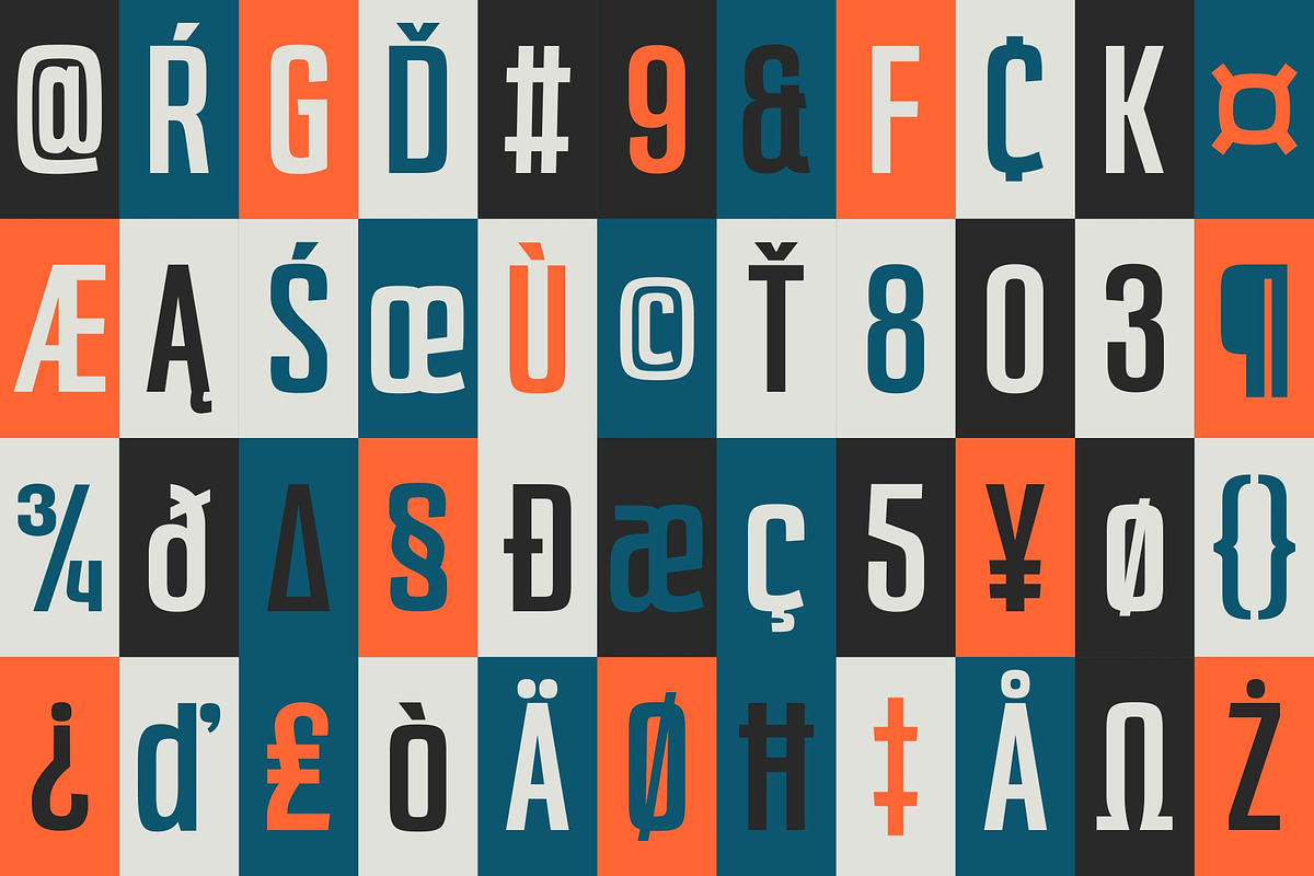 GR RAGH - Condensed Display Typeface, a Sans Serif Font by Garisman Std (Photo 3 of 13)