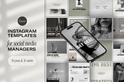 Instagram Templates Post & Stories, a Social Media Template by Digital&Chic (Thumbnail 1 of 5)
