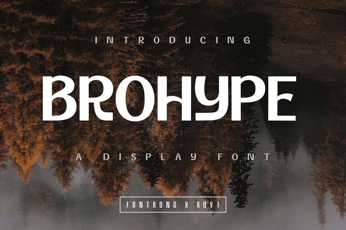 Brohype - Display Font, a Sans Serif Font by overlaytemplates (Photo 1 of 5)