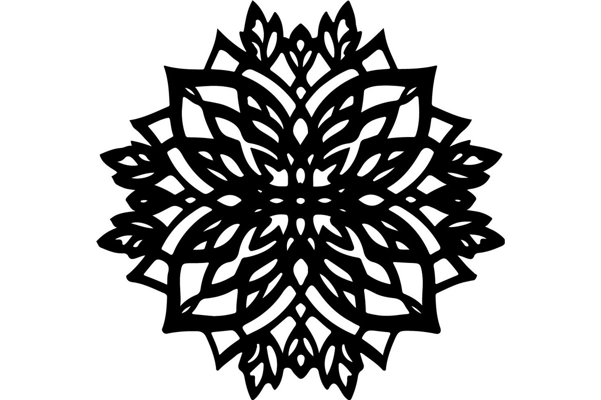 Black Floral Mandala Bundle, an Illustration by Designer_Momina (Photo 14 of 20)