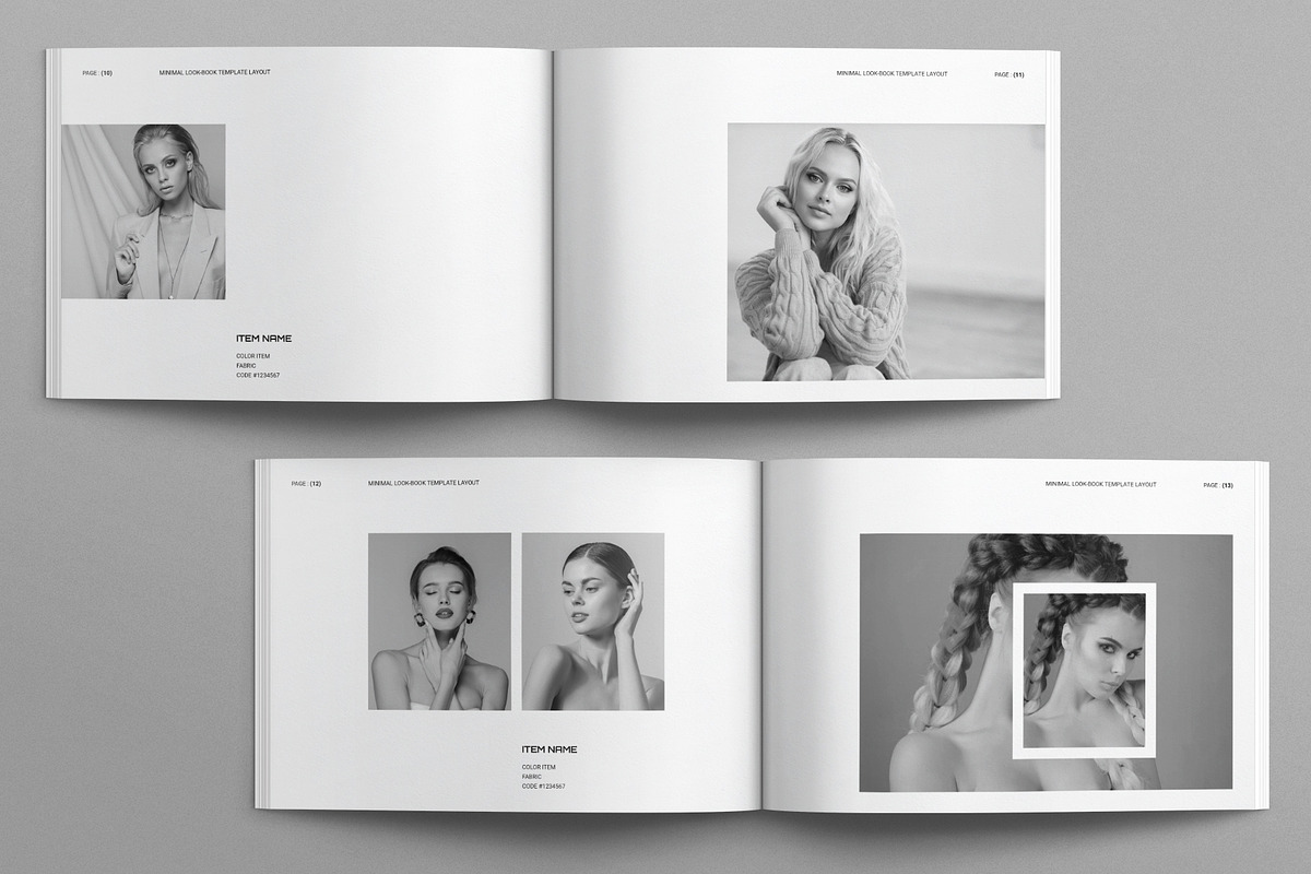 Lookbook Template Layout Landscape, a Brochure Template by E-Type (Photo 5 of 8)