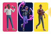 THIS IS LUCAS | 3d character set, a Technology Illustration by As Good As Possible (Thumbnail 5 of 8)