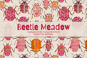 Beetle Meadow Prints & Patterns, a Pattern Graphic by GND ART STUDIO (Thumbnail 1 of 8)