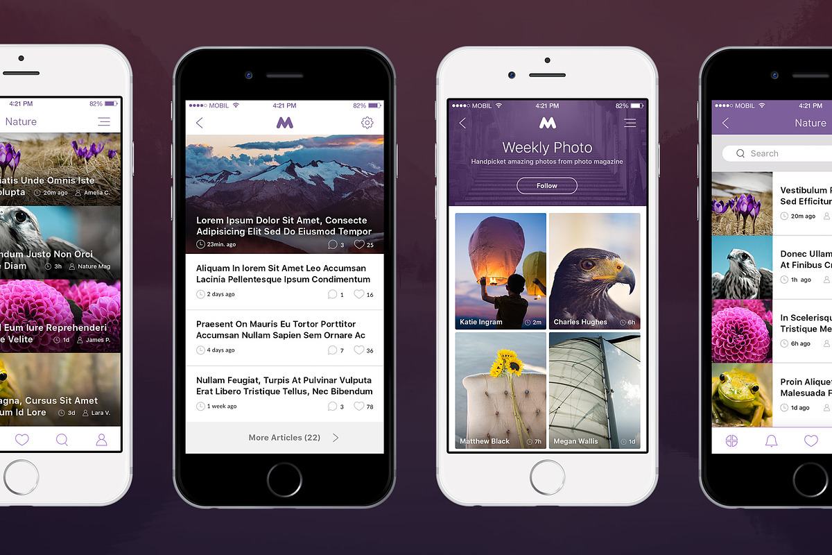 Megap - iOS Template, an UI Kit Template by Michael Eleder Templates (Photo 3 of 9)