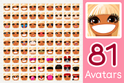 vector BIG avatars SET, a Templates & Theme by WINDmade (Thumbnail 32 of 40)