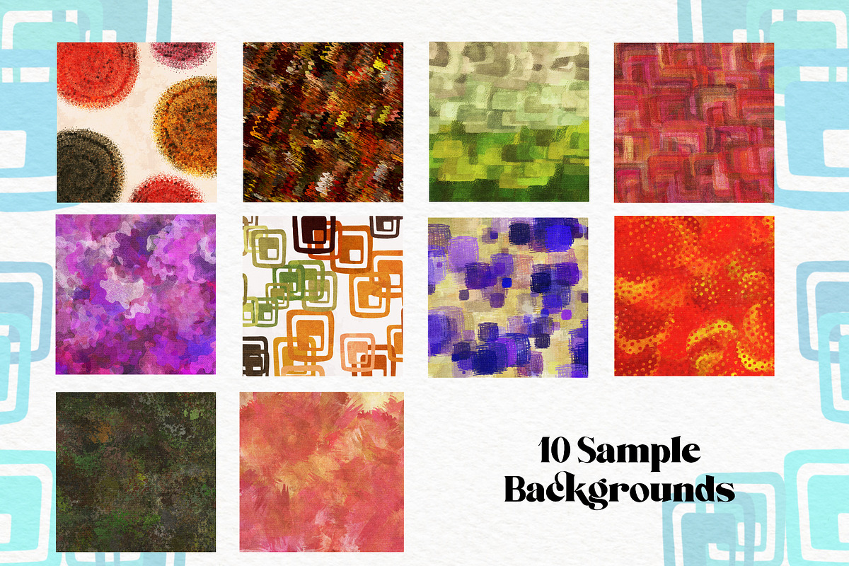 Retro Abstract for Procreate, a Brush Add-On by Sofydoll Designs (Photo 7 of 10)