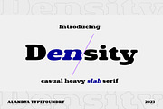 Density Heavy Slab Serif, a Slab Serif Font by Alandya TypeFoundry (Thumbnail 1 of 15)