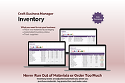 Craft Business Manager - Excel, an App Template by Ardent Workshop (Thumbnail 3 of 9)