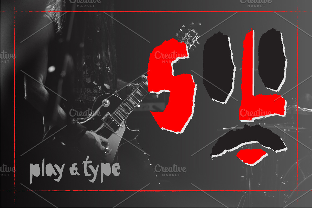 Red-and- Black font preview 7