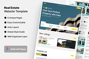 Kala - Real Estate Website Template, an UI Kit Template by Rozepaars Design (Thumbnail 1 of 2)