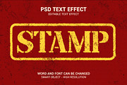 Vintage Rubber Stamp Editable text, a Layer Style Add-On by bdrobin (Thumbnail 1 of 2)