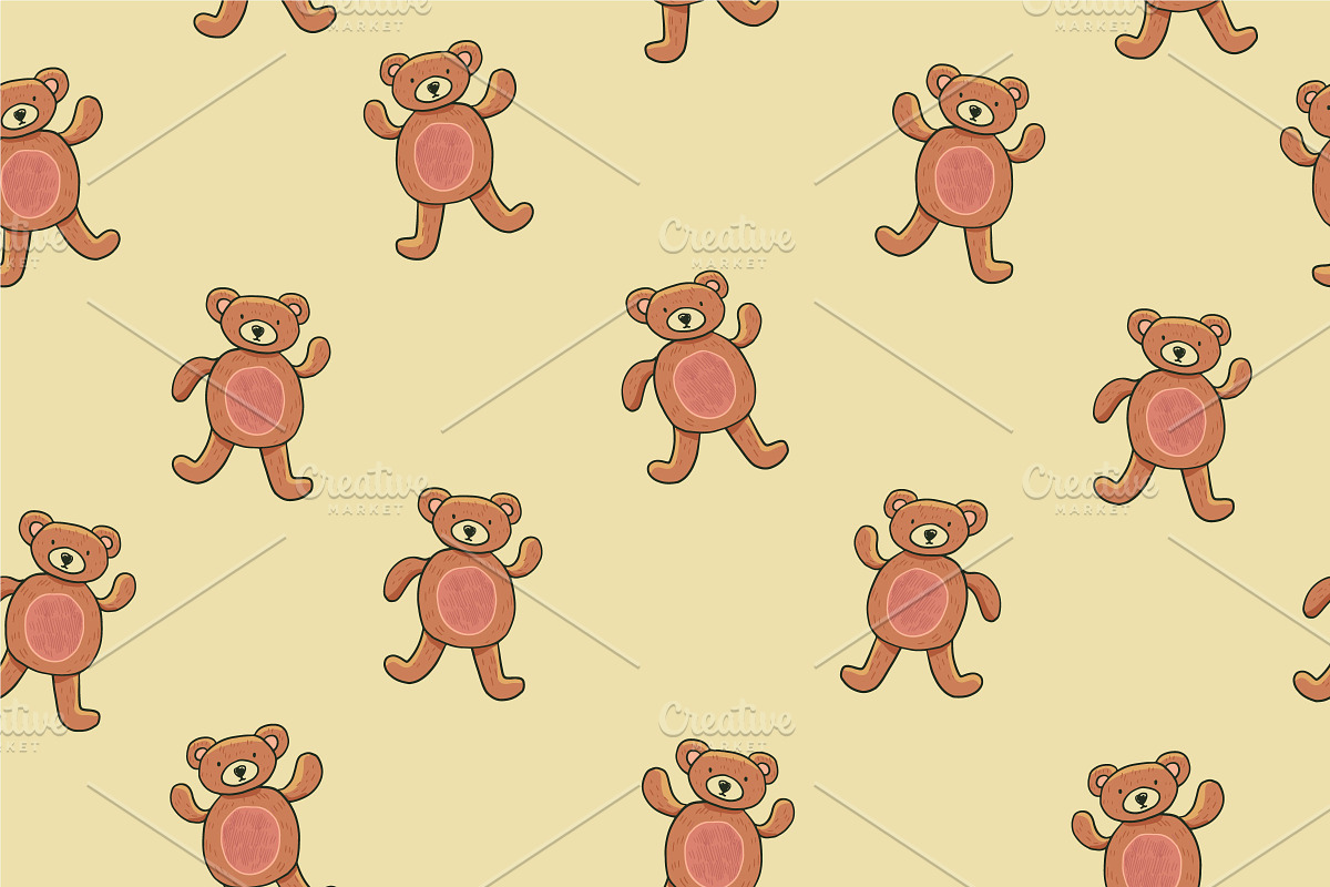 Baby textile prints collection, a Pattern Graphic by GooseFrol (Photo 12 of 33)