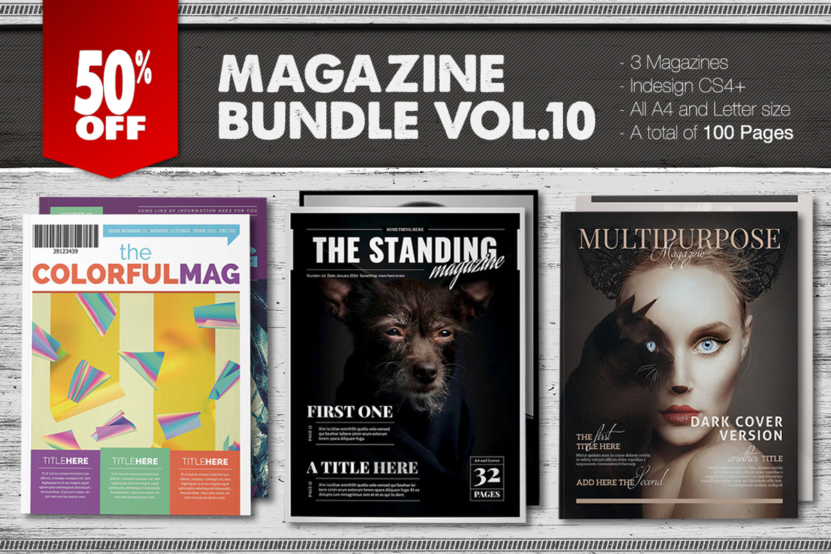 Magazine Bundle 10, a Magazine Template by Luuqas Design (Photo 1 of 12)