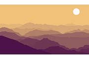 Vector Hazy Landscapes Bundle, an Illustration by BenDesigner (Thumbnail 6 of 9)